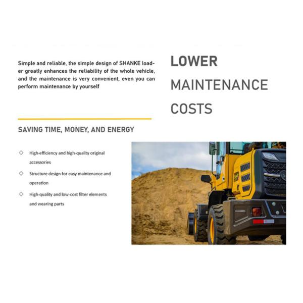 Small Compact Articulated Wheel Loader For Construction Engineering