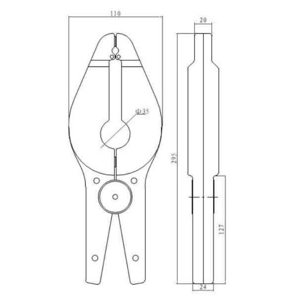 JawΦ8mm AC Current Probe clamp transformer MODEL Q8-35
