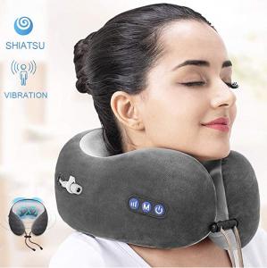 Quality Portable U Shaped Travel Pillow Kneading Vibration For Airplane Traveler for sale