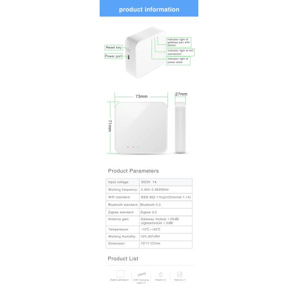 Automation Tuya Wireless Smart Gateway Support Alexa / Google Assistant