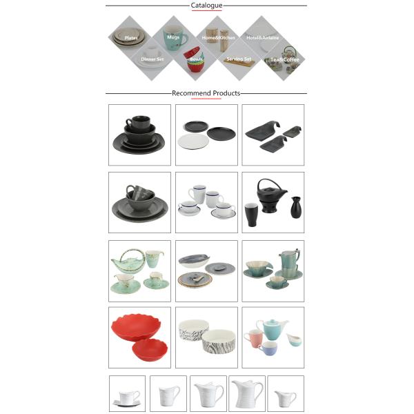 Flower Pattern Porcelain Ceramic Bakeware Sets 1mm Thickness For Kitchen ODM