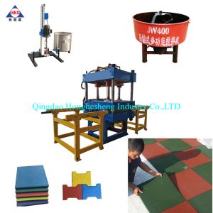 55*55cm 50T Long Life Rubber Tile Vulcanizing Press Machine With Mould