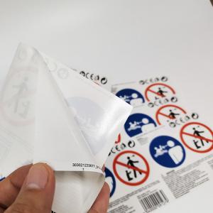 Quality CMYK Printing Warning Label Stickers 60 X 40mm Construction Safety Vinyl for sale