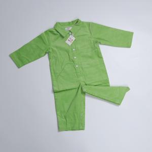 Quality Toddler New Born Rompers Casual Organic Cotton Green Corduroy Jumpsuit For Dairly Dressing for sale