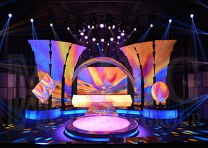 Quality P10 Full Color LED Display Rental Stage Background LED Screen 1800nits Brightness for sale