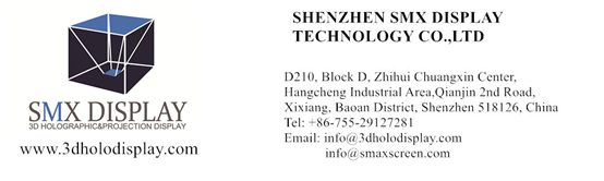 3D hologram Projector with Play High resolution 3D visuals /175 view angle