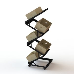 Convenience Store 5 tier Collapsible Food Display Stands