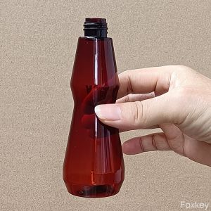 Mini Conical Bottle Plastic Slim Waist 3oz 100ml S Shape Thin Waist Printed