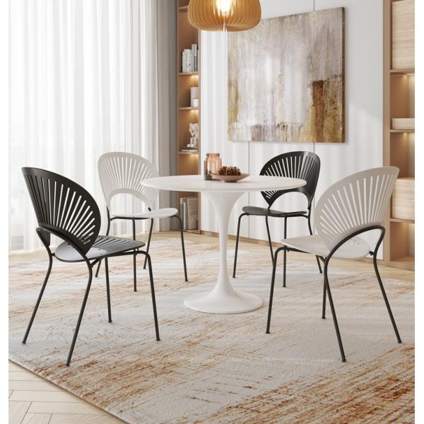 Modern Dining Room Chairs Nordic Cafe White And Black Simplicity Wood Chair