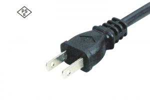 China PSE Approval 2 Prong Power Extension Cord , Japan Printer Power Cable on sale