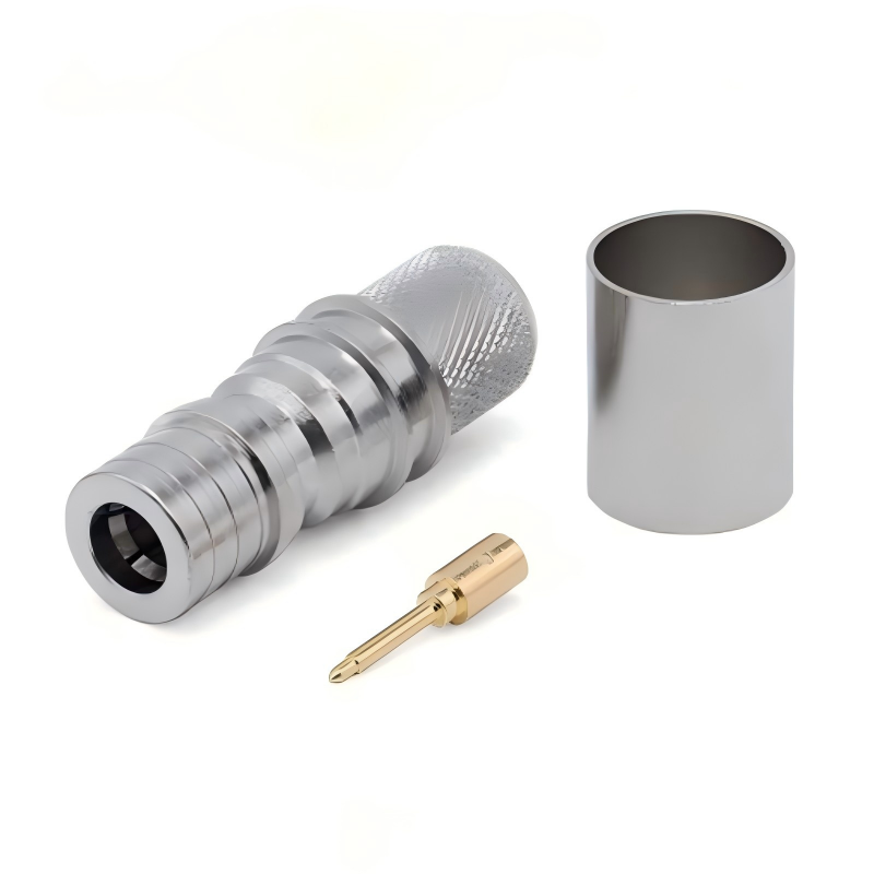 Nickel Plated Brass N Connector Crimp Type For Rg214 Coaxial Cable