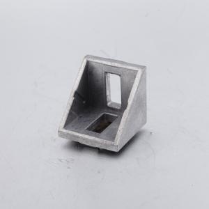 China 45 Degree Angle Connector T Slot Aluminum Extrusion With Cap 20x20 Corner Bracket on sale