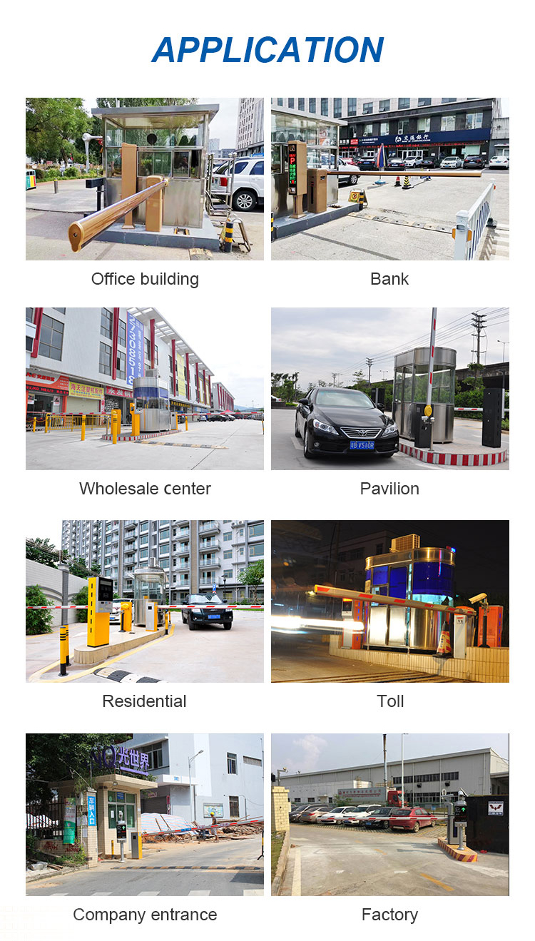 Heavy Duty Security Barrier Boom Gate Arm Vehicle Boom Barrier 10 Million Cycles