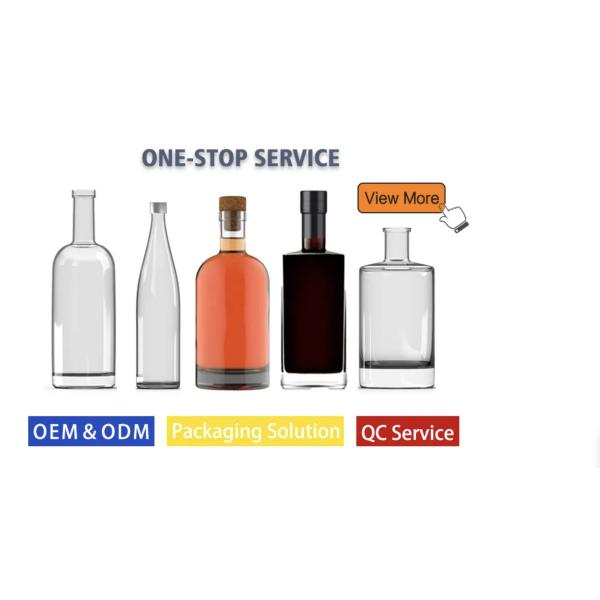 Wine 250ml 400ml 700ml Clear Mini Wine Glass Bottle Brandy Liquor Bottles with Glass Cap