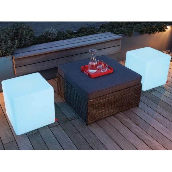 LED Light Cube,led glow cube stool,light up bar stool Colorful Changing Outdoor Seat LED Cube