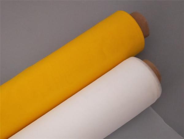 Buy White And Yellow High Tension Stiff Screen Printing Mesh 78t 100 Mesh 90t 230 Mesh 100t 255 Mesh at wholesale prices