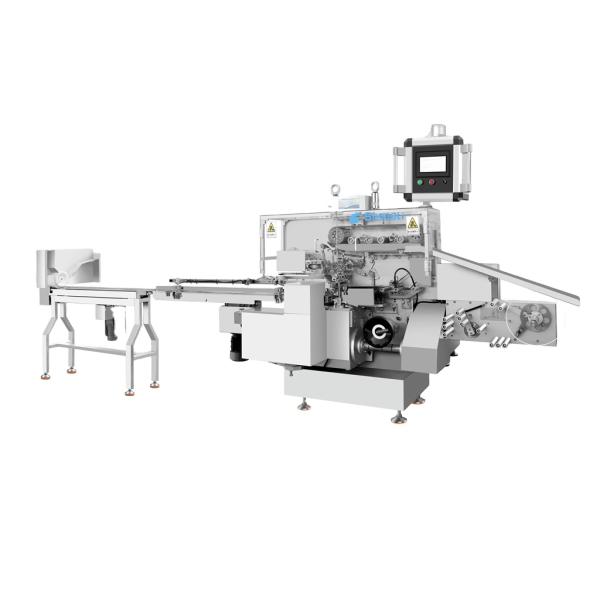 Pencil Chocolate Wrapper Machine 180ppm Candy Wrapping Machine
