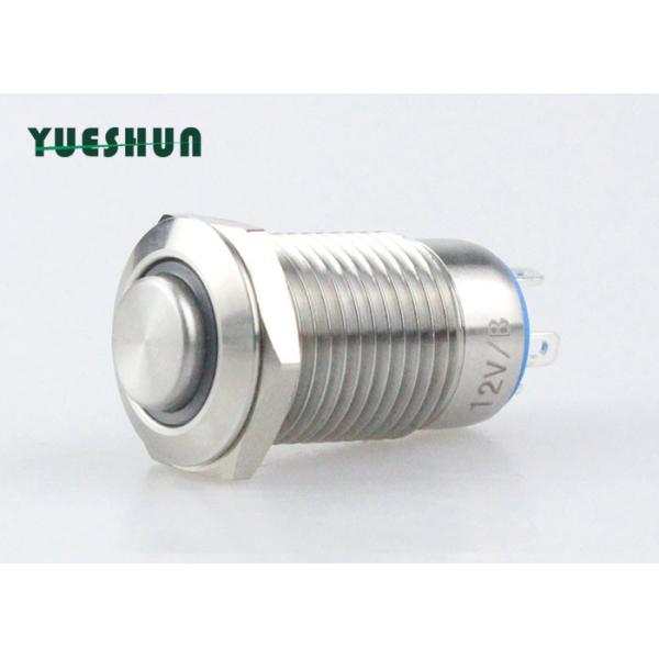 12mm LED Metal Push Button Switch 12V 36V , Illuminated Momentary Push Button