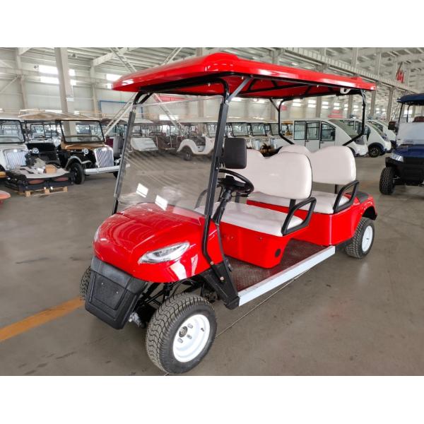 60V 100AH Lead-Acid Battery 3.5KW AC Motor 4 Wheels Electric Golf Cart 4-Seater Buggy For Sale Club Beach Hunting