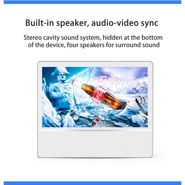 21.5" Elevator Advertising Player Wall Mounted Digital Signage Android WiFi Split Screen LCD Lift Monitor OEM