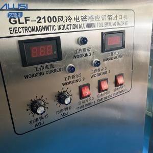 China Snack Plastic Bottle Cap Aluminum Foil Sealing Machine Automatic Continuous Electromagnetic Induction on sale