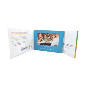 Quality LCD Screen Digital Video Greeting Card A5 2GB Video Advertising Cards for sale