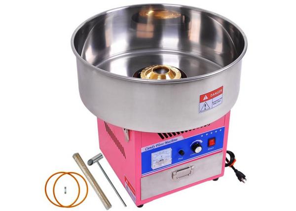 Buy Stainless Steel Snack Bar Equipment / Electric Cotton Candy Floss Machine at wholesale prices