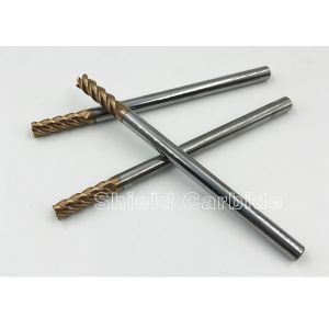 China Flattened Long Shank End Mill , 6 Flute Carbide End Mill 2500-4000N/Mm2 Flexural on sale