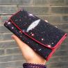 Buy cheap Authentic Real True Stingray Skin Female Long Wallet Genuine Exotic Leather Lady from wholesalers