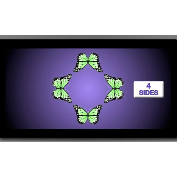 4 Sided Pyramid holographic 3d display Units for POS Advertising