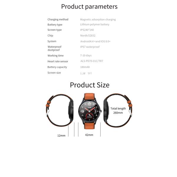 Bracelet Health Exercise Android Waterproof IP67 Automatic Smart Watch