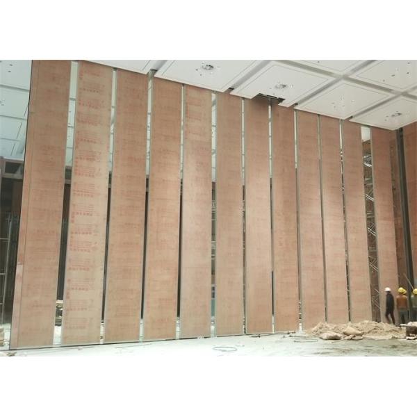 High Space Acoustic Operable Partitions , Soundproof Retractable Wall