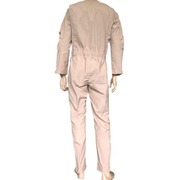 Fireproof Khaki One Piece Work Uniform Flame Retardant Suit