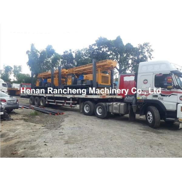 Crawler Mounted Water Well Drilling Rig Equipment 680m Bore Depth 153KW Engine