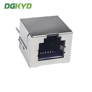 DGKYD52T1166GWA1DY1008 6P6C RJ11 Connector 180° Vertical Interface Without Light