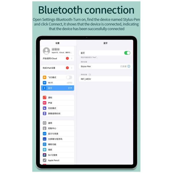Touch Screens Bluetooth Smart Stylus Pen For Ipad Mini Android JD16