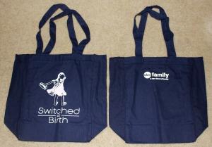 Switched At Birth ABC Family Tote Canvas Shoulder Bag! Promotional Artwork! Rare