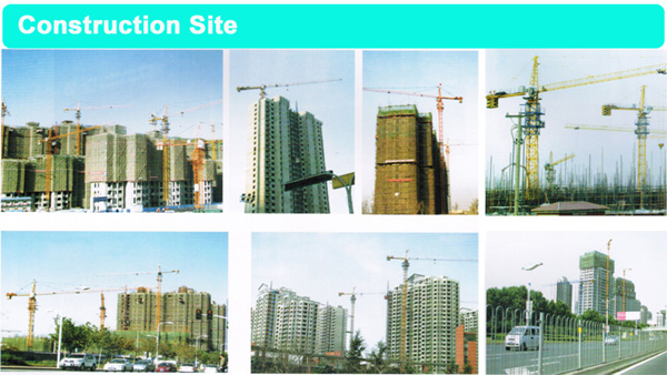 crane factory offer 50m boom length luffing jib tower cranes for sale