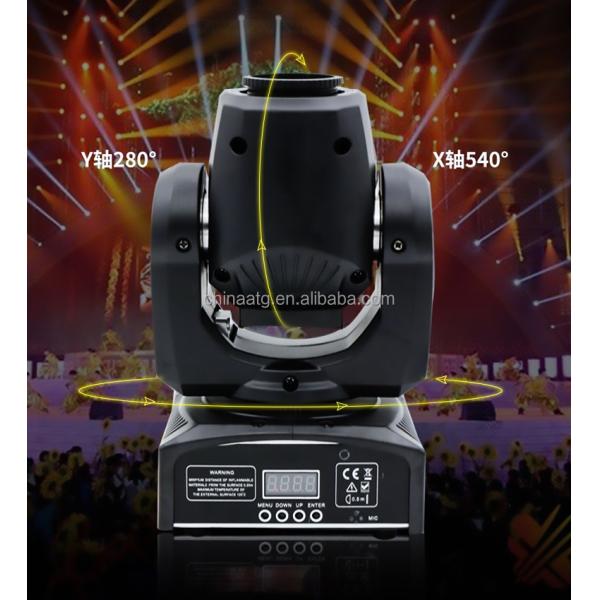 LED Moving Head Light AC100-240V 50-60Hz Input Voltage With 60W RGBW