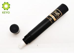 Quality Matte Black Cosmetic Cream Tube , 0.5 OZ PE Plastic Tube Cosmetic Packaging for sale