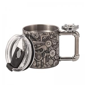 Quality 18/8 Stainless Steel Coffee Mug SS304 Insulated Travel Mug With Handle for sale