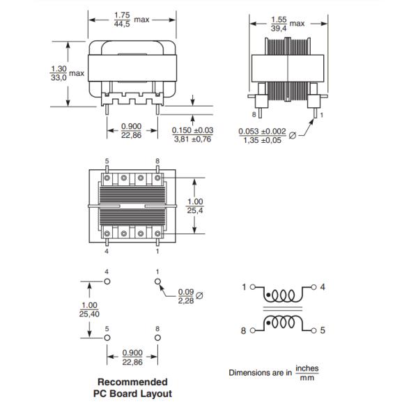 Power Line Common Mode Choke for switching power supplies Q4007-AL