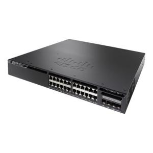 Quality Catalyst 3650 Series Network 24 Port Data Switch WS-C3650-24TS-S Black Color for sale