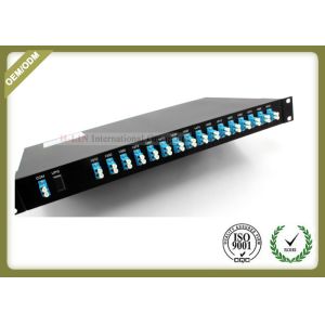 China 1U 19 Inch Fiber Optic Rack Mount Single Fiber / Dual Fiber 1 X 16CWDM Mux And Demux on sale