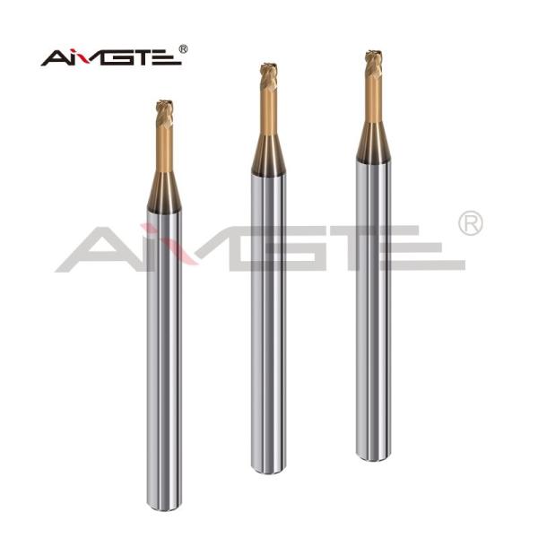 Deep Groove Carbide Radius End Mill Precision 4 Flute H6 For Hardened Steel