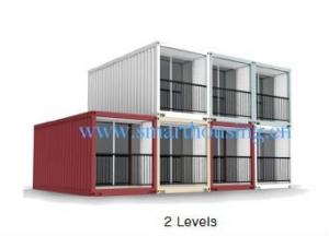 Quality ISO 40HQ Modular Prefab Container Homes , Water Proof Shipping Containers Homes for sale