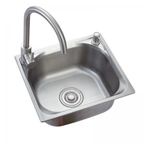 Quality 304 Under Counter Stainless Steel Sink Brushed One bowl Family Use for sale