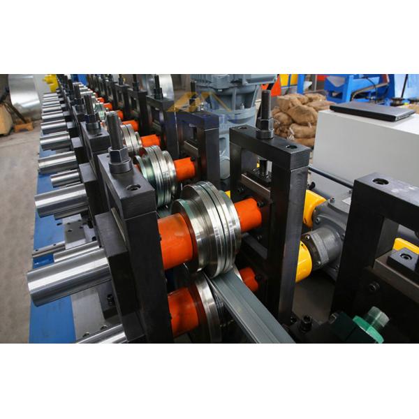 PLC Control Galvanized CZ Purlin Forming Machine 14 Roller Stations