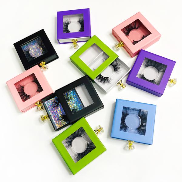 Reusable Fluffy Mink Lashes , Natural Look Vegan Cruelty Free Lashes