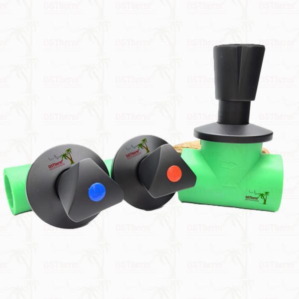 Ppr Black Plated Stop Valve With Triangular Handle BlackFlow Precision Valve Electrophoretic Black Coating